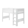 New FLEXA Mellemhoj Seng Med Lige Stige White