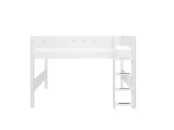 New FLEXA Mellemhoj Seng Med Lige Stige White