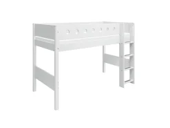 New FLEXA Mellemhoj Seng Med Lige Stige White