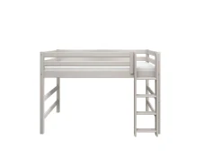 Best FLEXA Mellemhoj Seng Med Lige Stige Grey Washed Pine