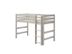 Best FLEXA Mellemhoj Seng Med Lige Stige Grey Washed Pine