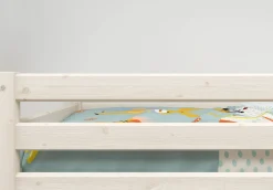 Discount FLEXA Mellemhoj Seng Med Lige Stige White Washed Pine