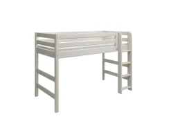 Discount FLEXA Mellemhoj Seng Med Lige Stige White Washed Pine