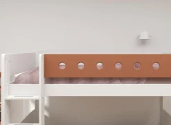 Outlet FLEXA Mellemhoj Seng Med Lige Stige White/Blush