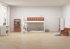 Online FLEXA Mellemhoj Seng Med Skra Stige White/Blush