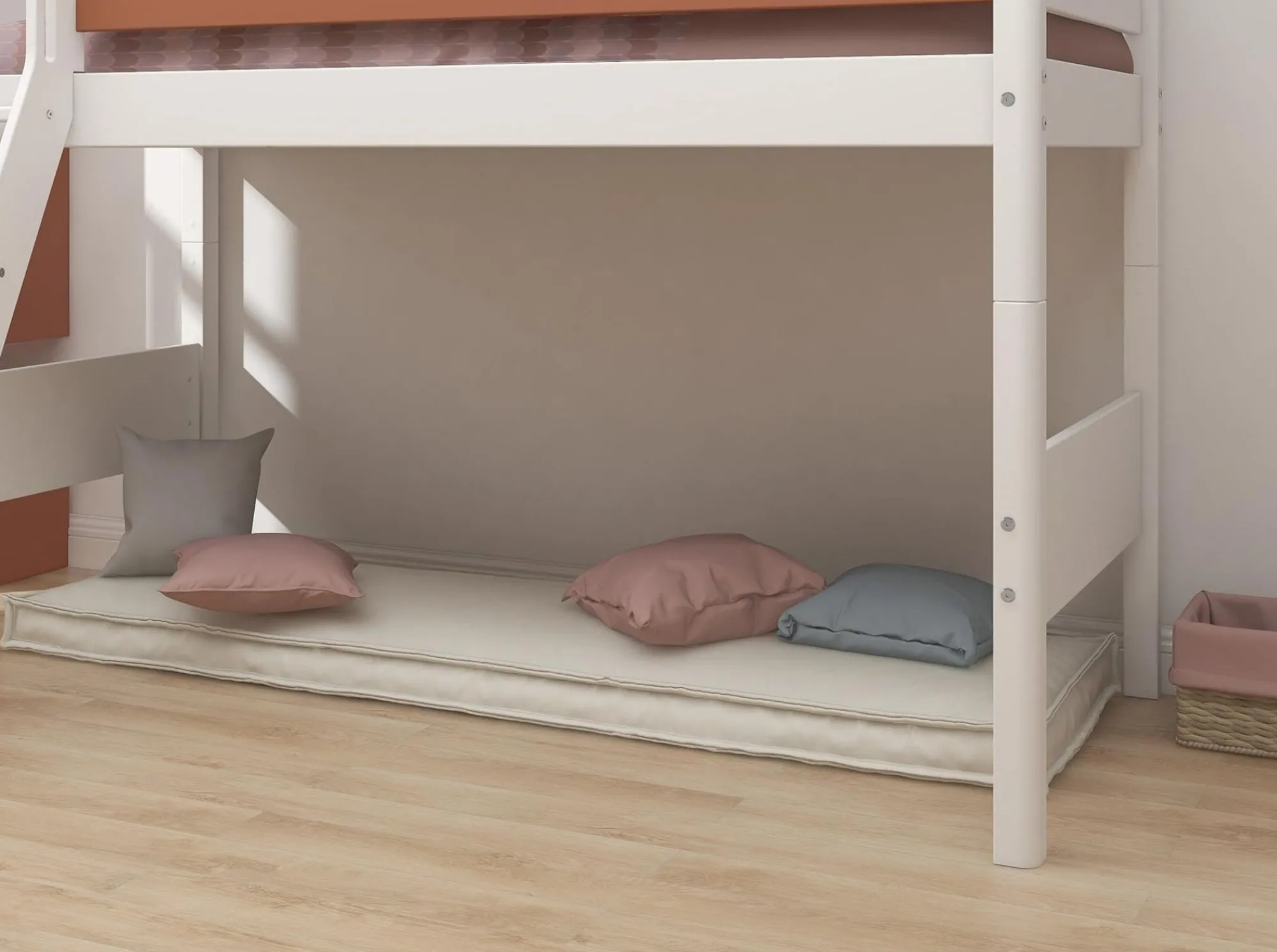 Online FLEXA Mellemhoj Seng Med Skra Stige White/Blush