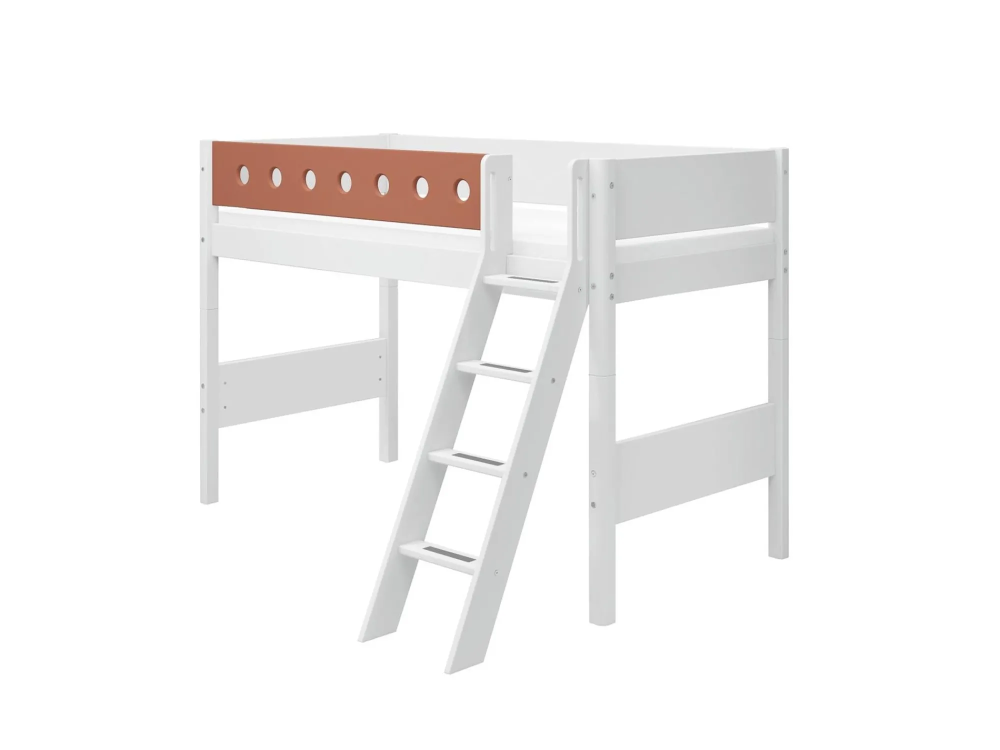 Online FLEXA Mellemhoj Seng Med Skra Stige White/Blush