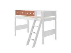 Online FLEXA Mellemhoj Seng Med Skra Stige White/Blush