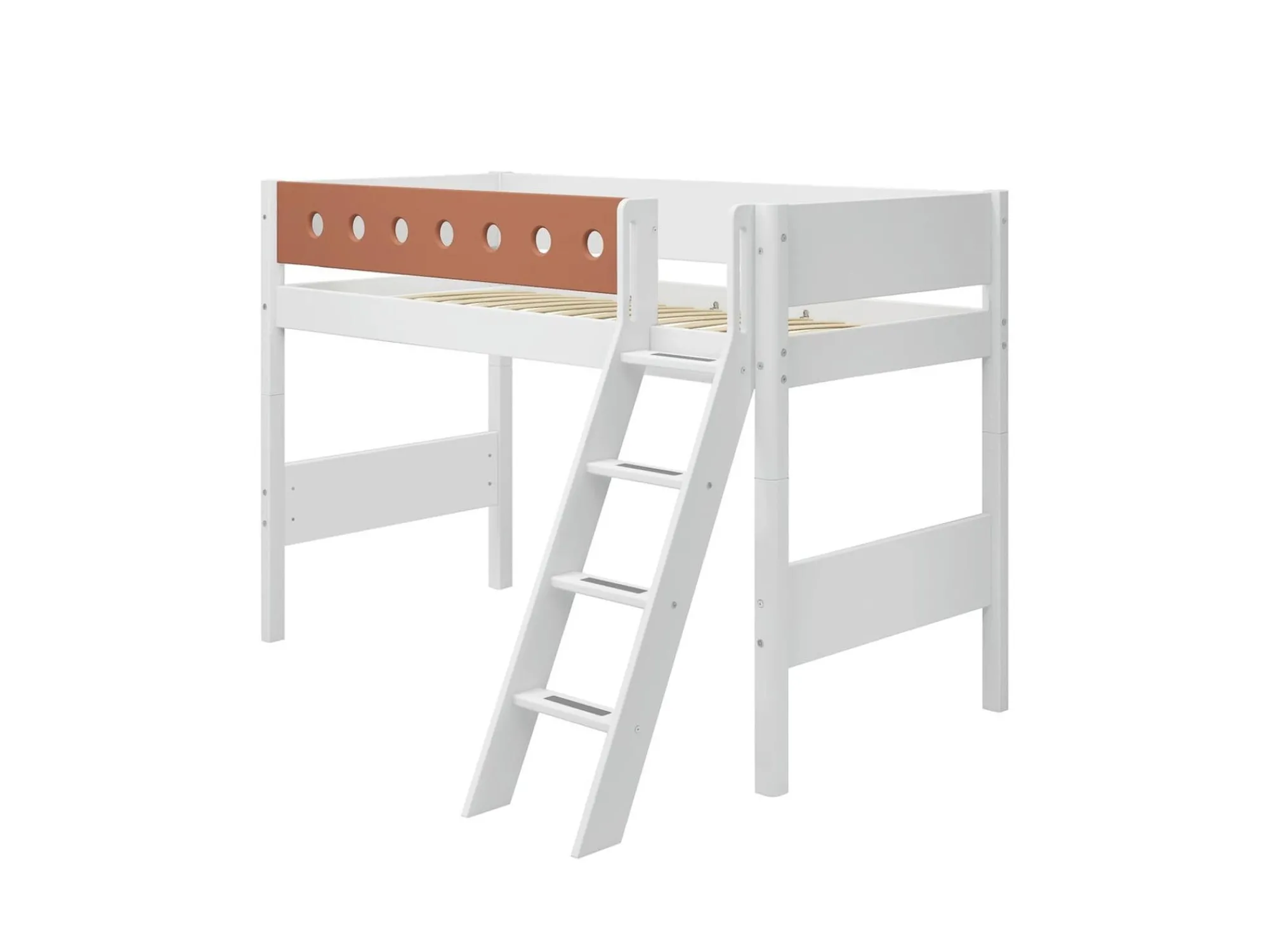 Online FLEXA Mellemhoj Seng Med Skra Stige White/Blush