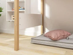 Best FLEXA Mellemhoj Seng Med Skra Stige White/Oak
