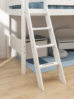 Clearance FLEXA Mellemhoj Seng Med Skra Stige White