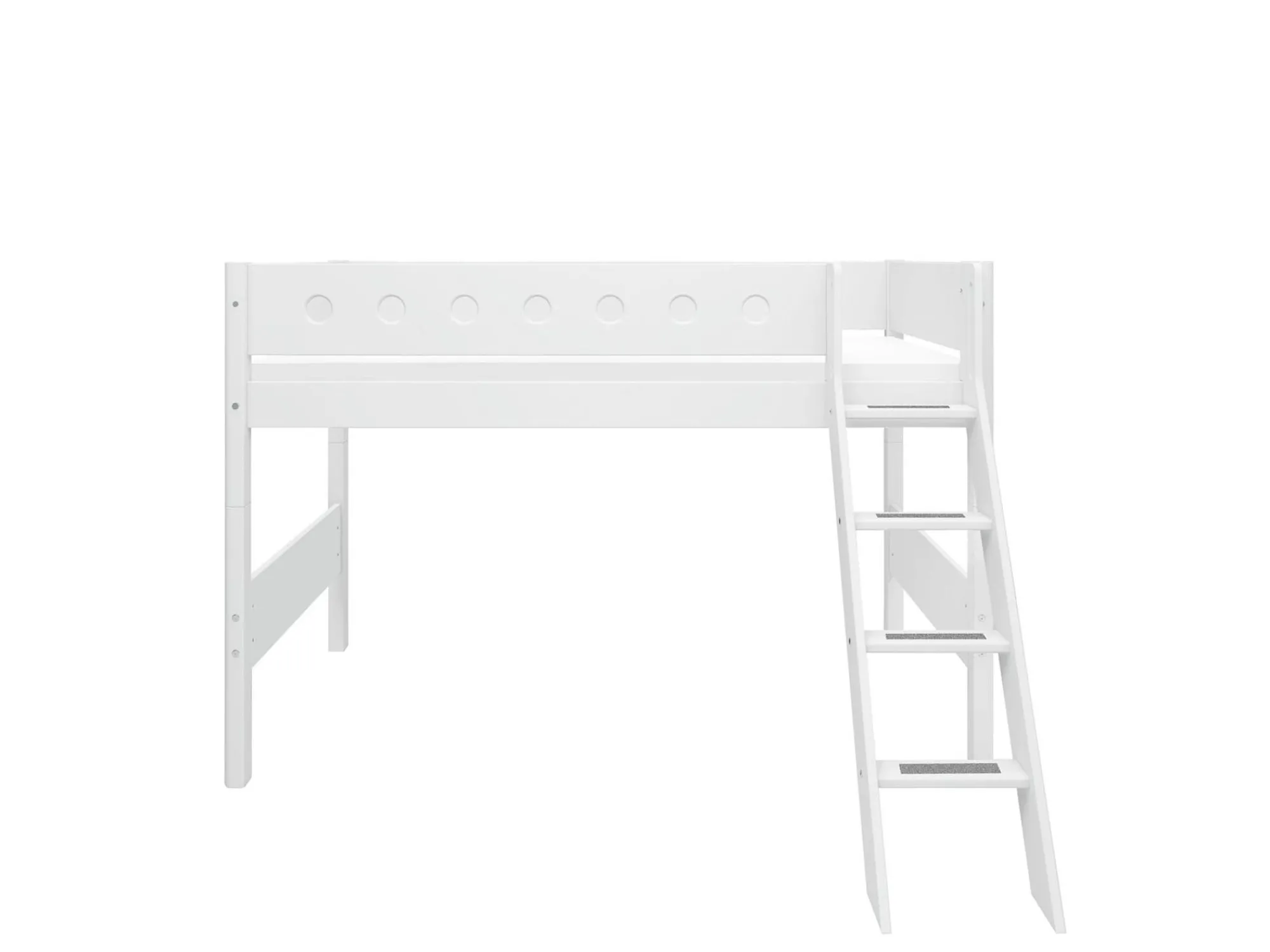 Clearance FLEXA Mellemhoj Seng Med Skra Stige White
