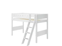 Clearance FLEXA Mellemhoj Seng Med Skra Stige White