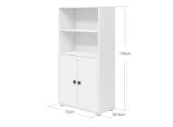 Best FLEXA Midi-Reol, 2 Lager White/Deep Green