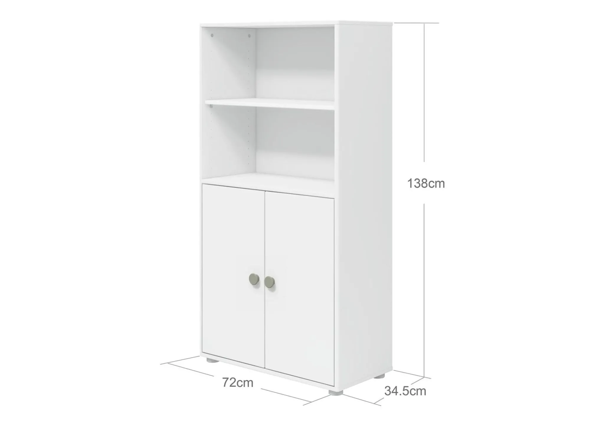 Best Sale FLEXA Midi-Reol, 2 Lager White/Natural Green
