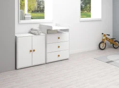 Fashion FLEXA Mini-Reol, 2 Lager White/Mustard