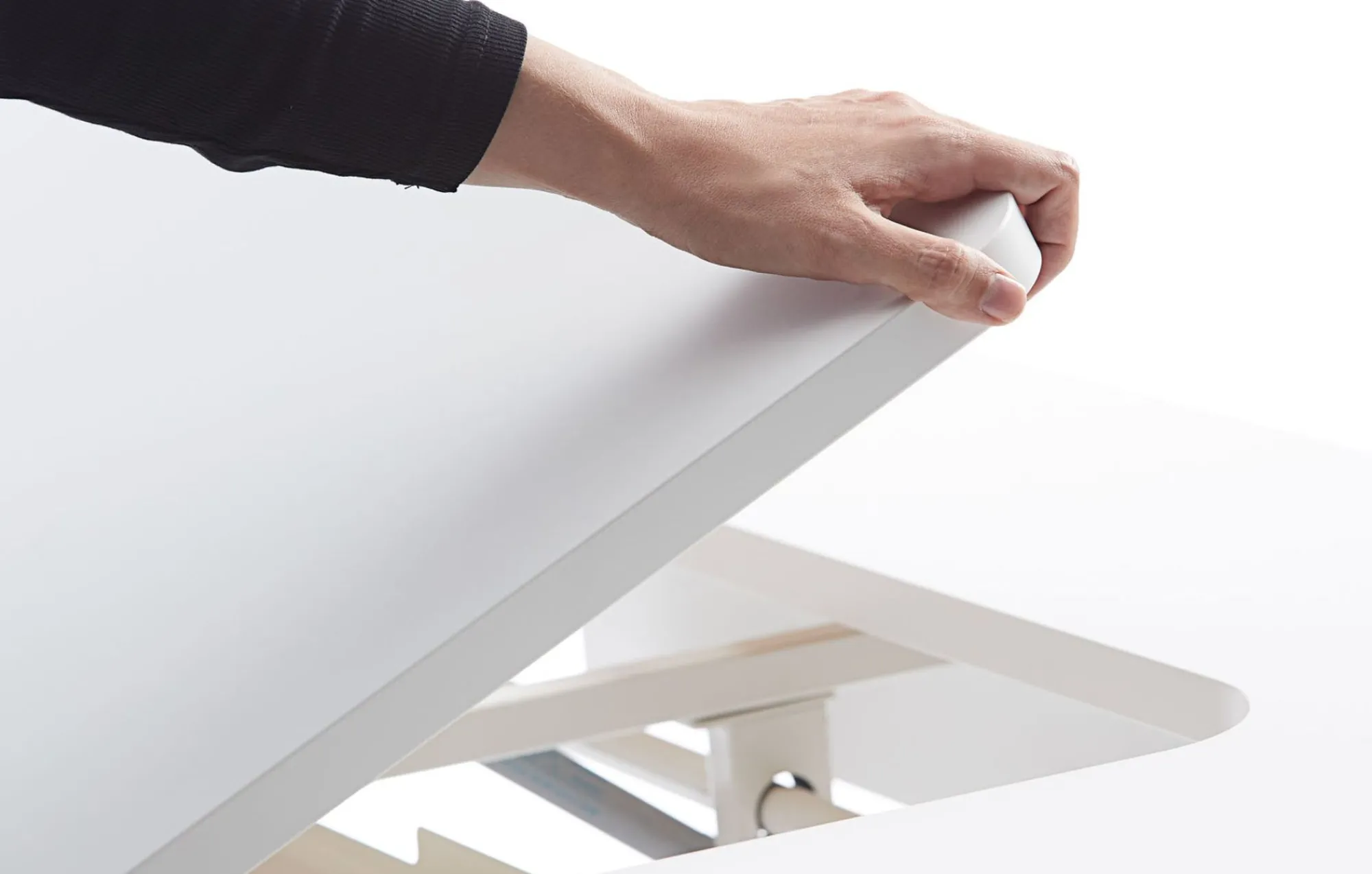 Best FLEXA Moby Skrivebord, Venstre Vip White