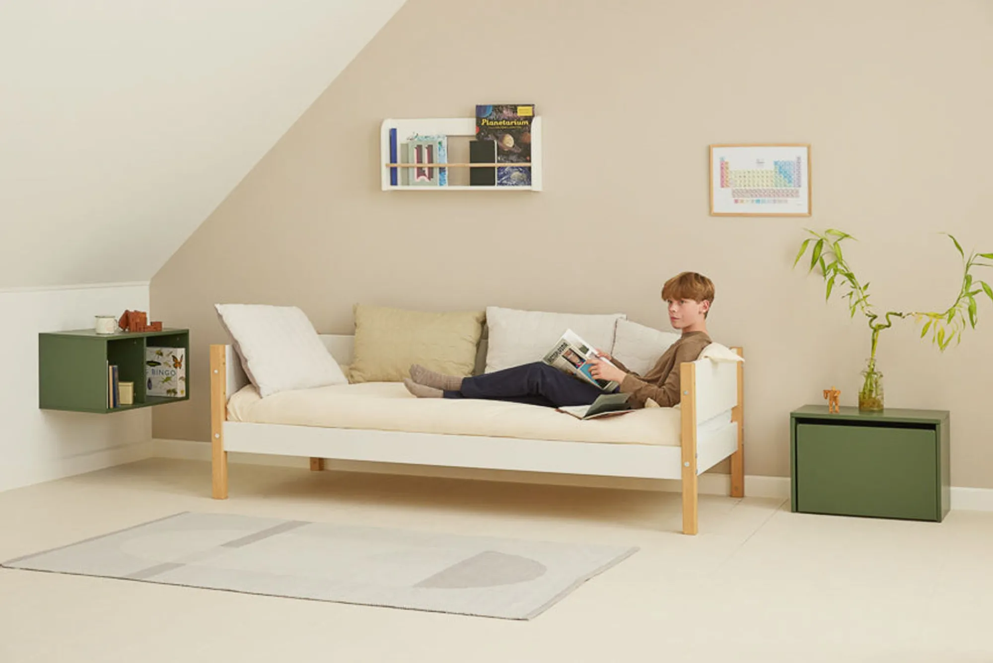 New FLEXA Opbevaringsbaenk Deep Green