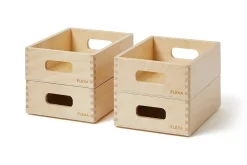 Outlet FLEXA Opbevaringskasser I Trae ?Mini Pine