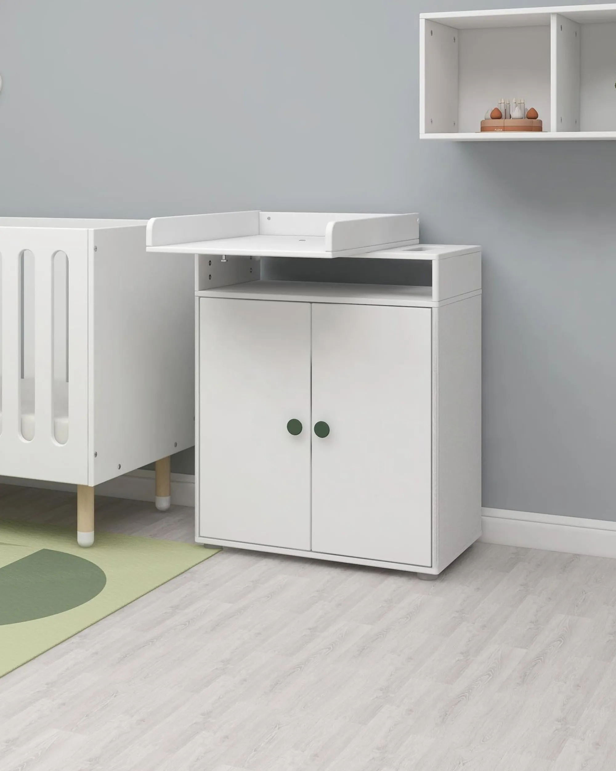 Clearance FLEXA Puslebord, 2 Lager White/Deep Green