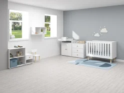 Hot FLEXA Puslebord, 2 Lager White/Oak