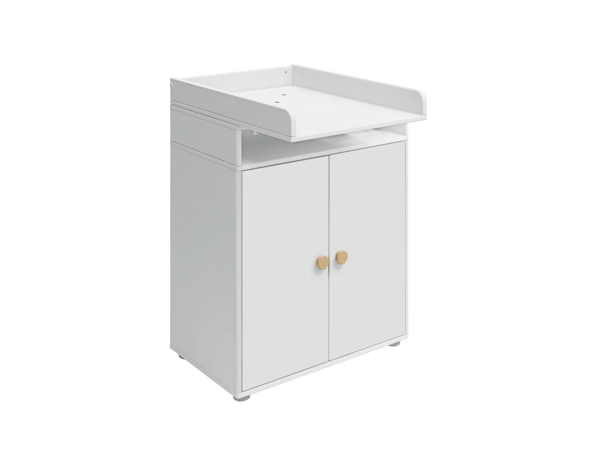 Hot FLEXA Puslebord, 2 Lager White/Oak