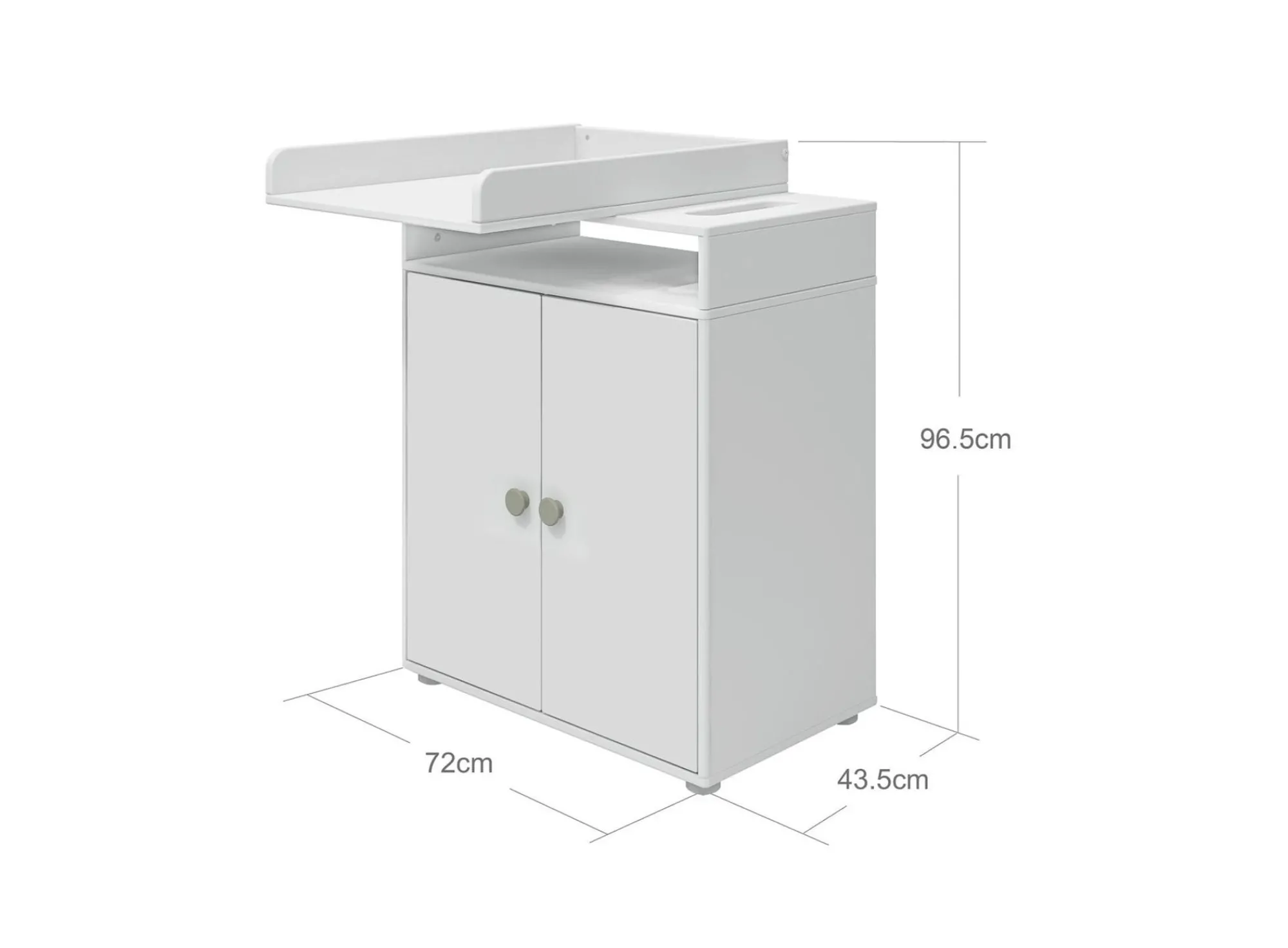 Shop FLEXA Puslebord, 2 Lager White/Natural Green