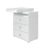 Outlet FLEXA Puslebord, 3 Skuffer White/Oak