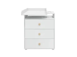 Outlet FLEXA Puslebord, 3 Skuffer White/Oak