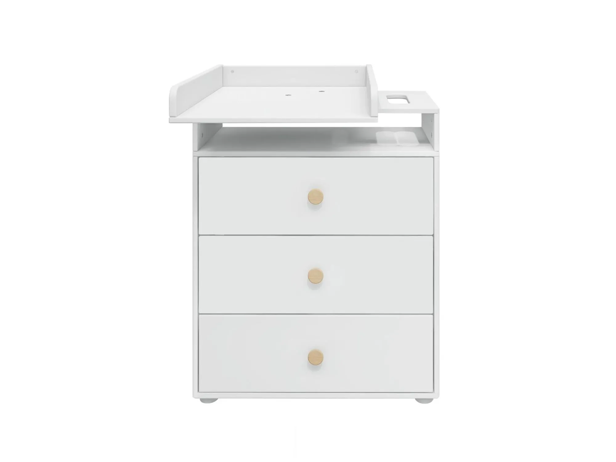 Outlet FLEXA Puslebord, 3 Skuffer White/Oak