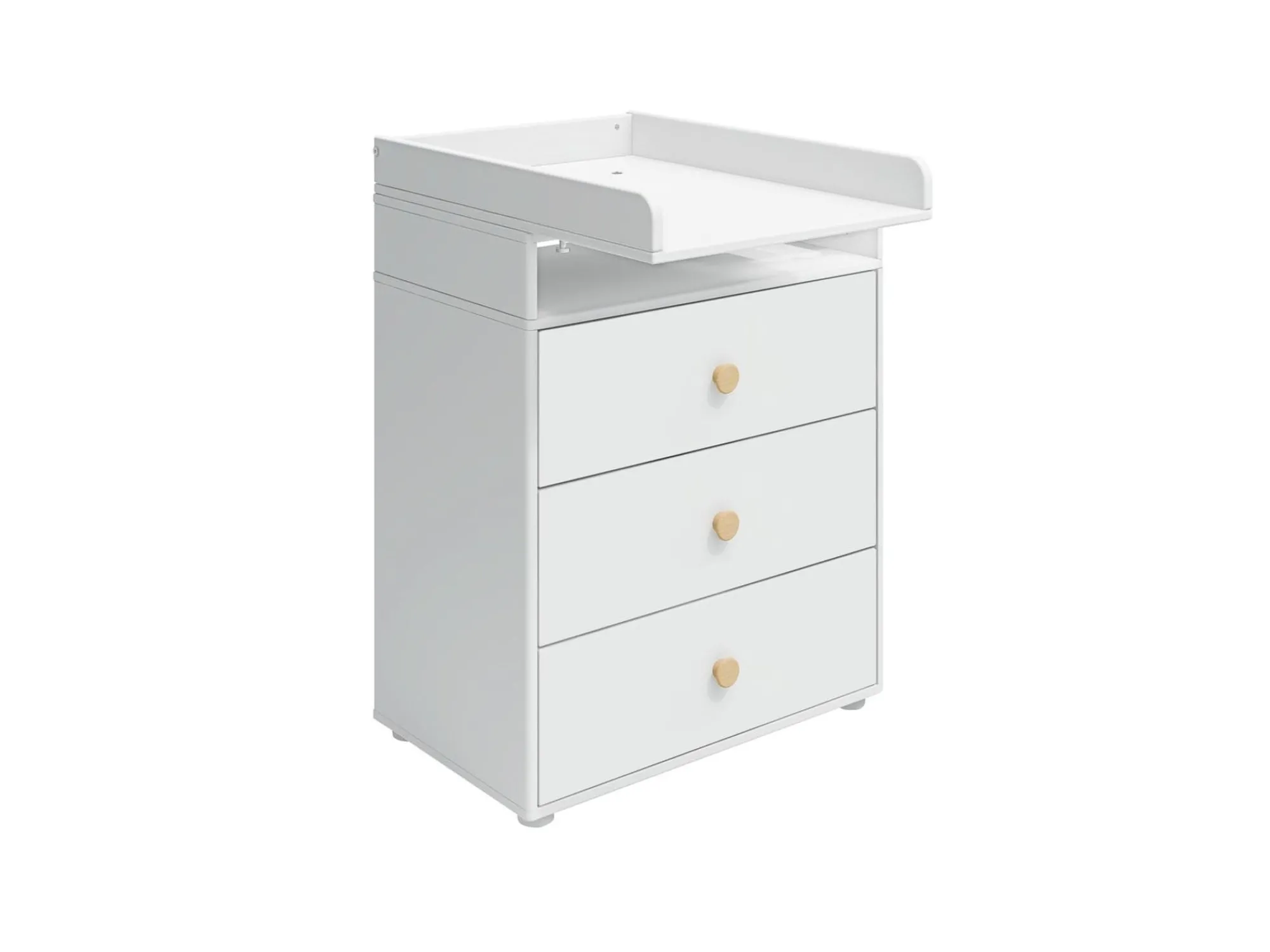 Outlet FLEXA Puslebord, 3 Skuffer White/Oak