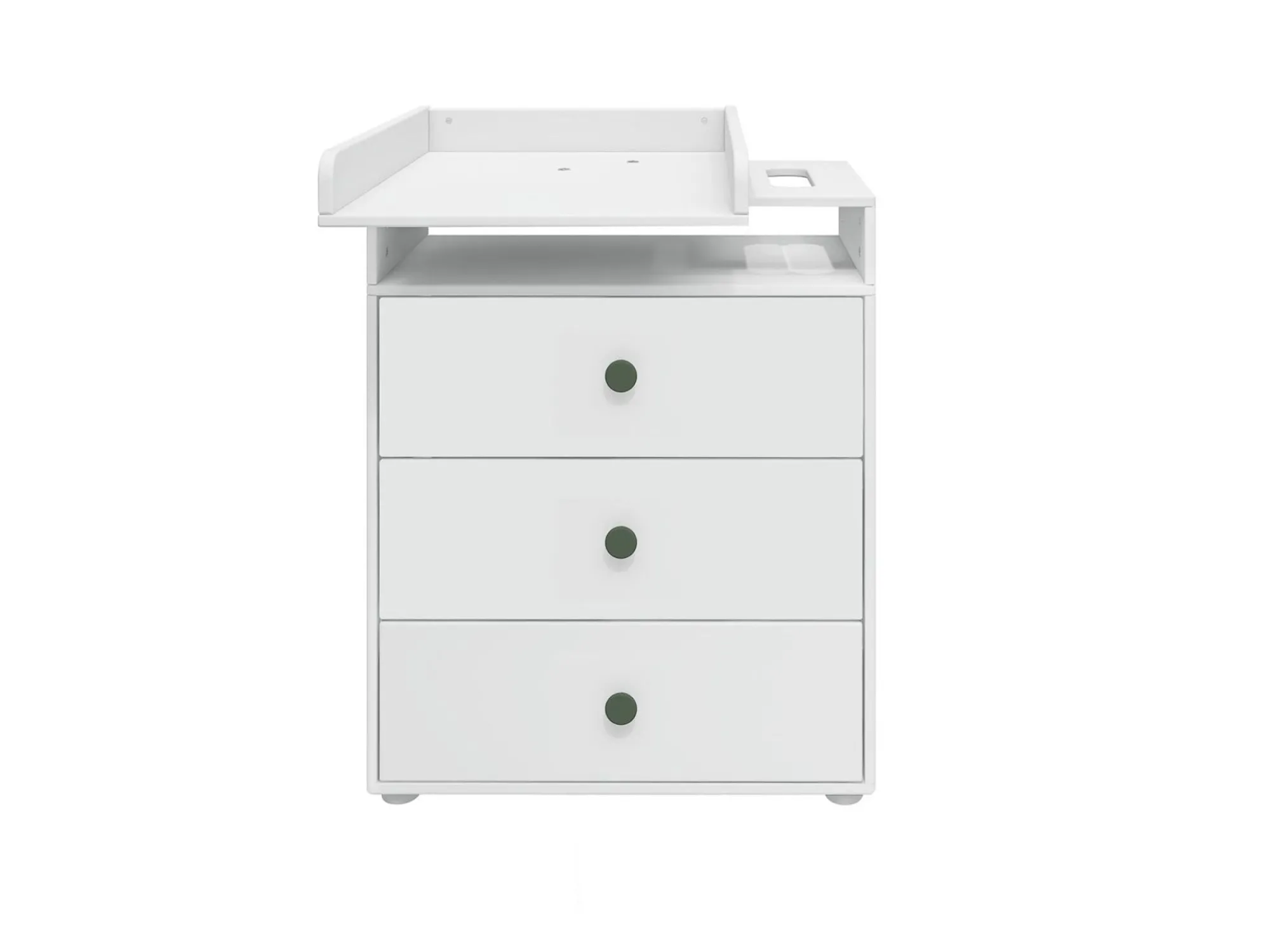 New FLEXA Puslebord, 3 Skuffer White/Deep Green