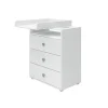 Hot FLEXA Puslebord, 3 Skuffer White/Natural Green