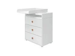 Fashion FLEXA Puslebord, 3 Skuffer White/Blush