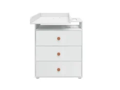 Fashion FLEXA Puslebord, 3 Skuffer White/Blush