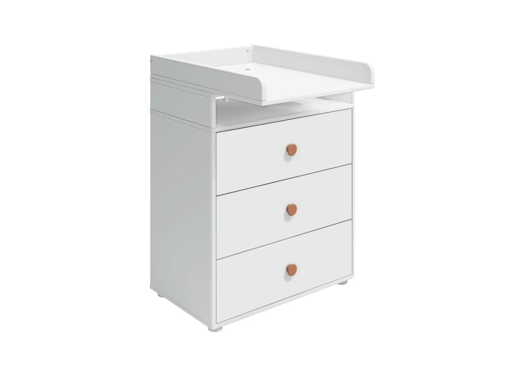 Fashion FLEXA Puslebord, 3 Skuffer White/Blush