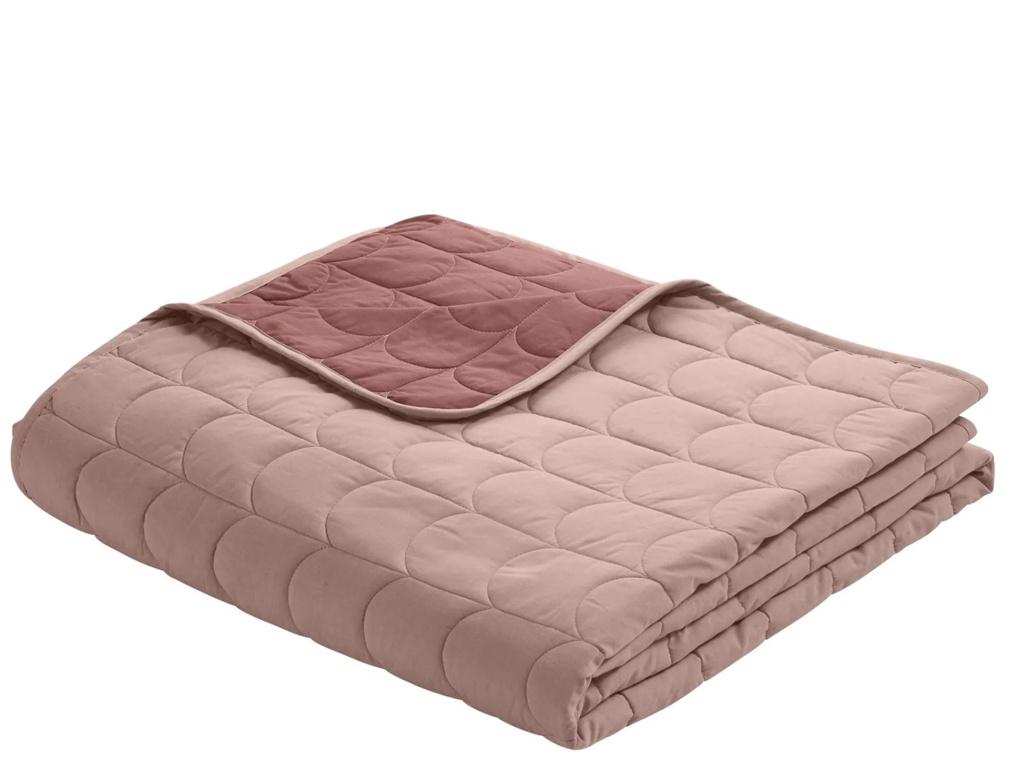 Clearance FLEXA Quiltet Taeppe, L:200 B:230 Light/Dark Misty Rose