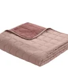 Hot FLEXA Quiltet Taeppe, L:230 B:130 Light/Dark Misty Rose
