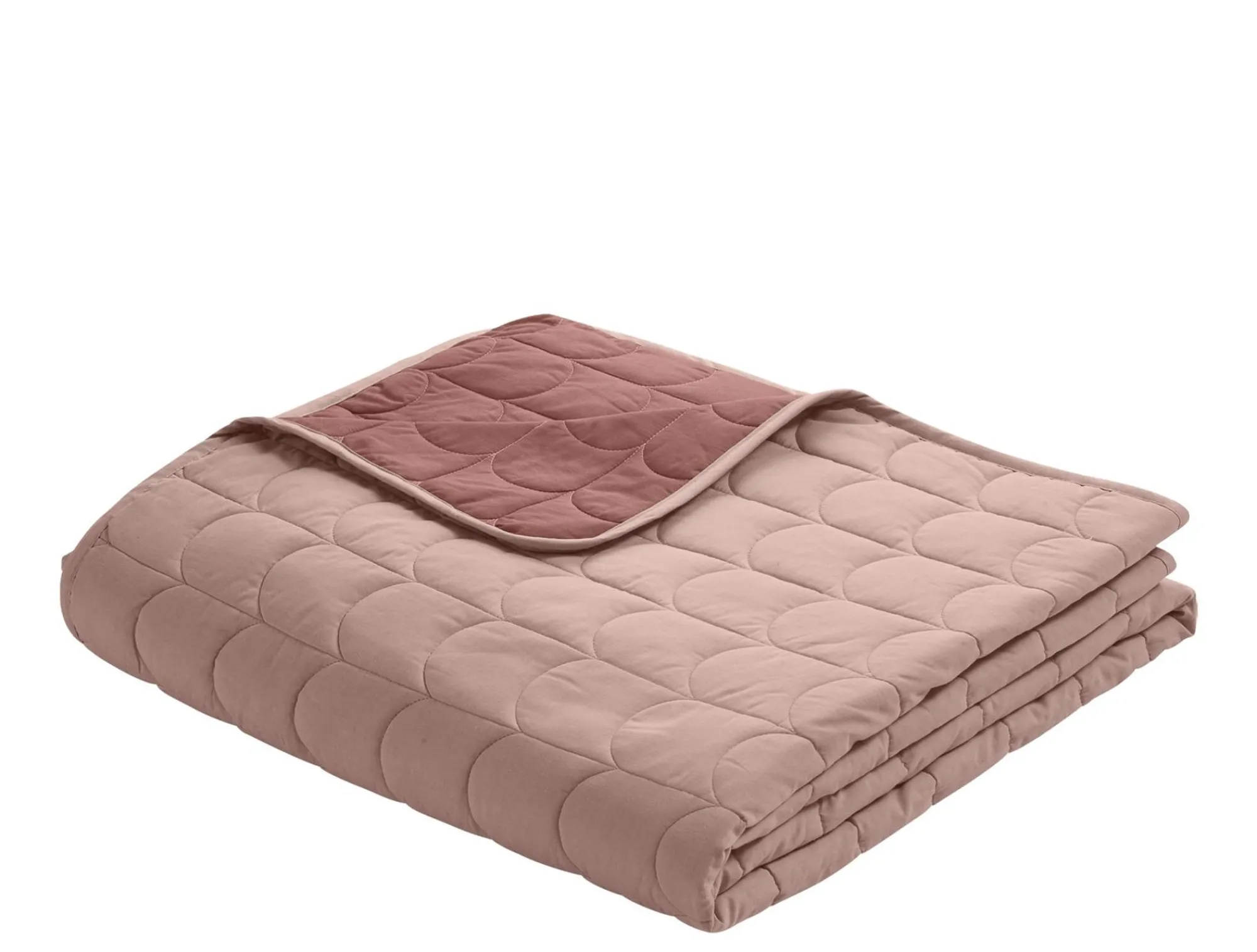 Hot FLEXA Quiltet Taeppe, L:230 B:130 Light/Dark Misty Rose