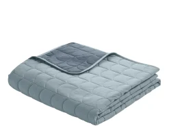 Sale FLEXA Quiltet Taeppe, L:230 B:130 Light/Dark Frosty Blue