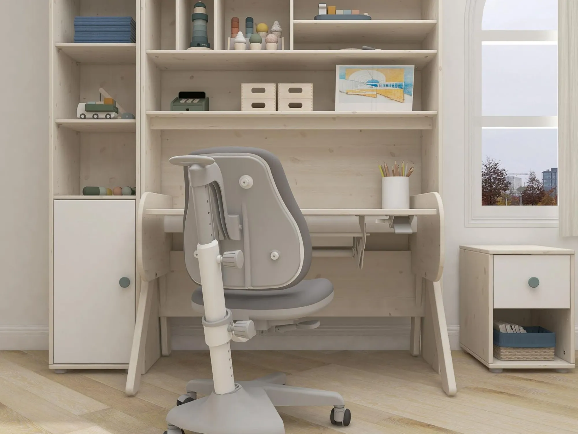 Best Sale FLEXA Reol Light Teal/White Washed Pine