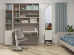 Store FLEXA Reol White/Grey Washed Pine