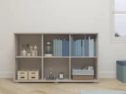 Store FLEXA Reol, 6 Rum Grey Washed Pine
