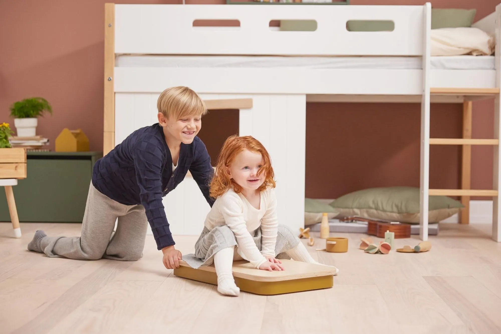 Best FLEXA Rullebraet Mustard/Birch Plywood