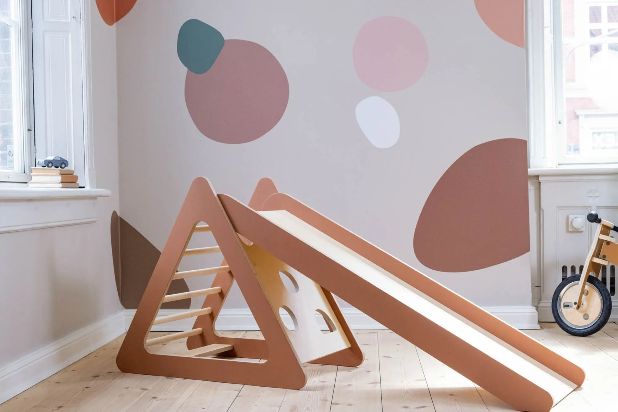 Online FLEXA Rutsjebane Til Legetarn Blush/Birch Plywood