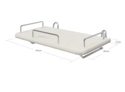 Discount FLEXA Sengebord White Washed Pine