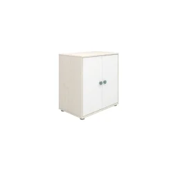 Best Sale FLEXA Skab Light Teal/White Washed Pine