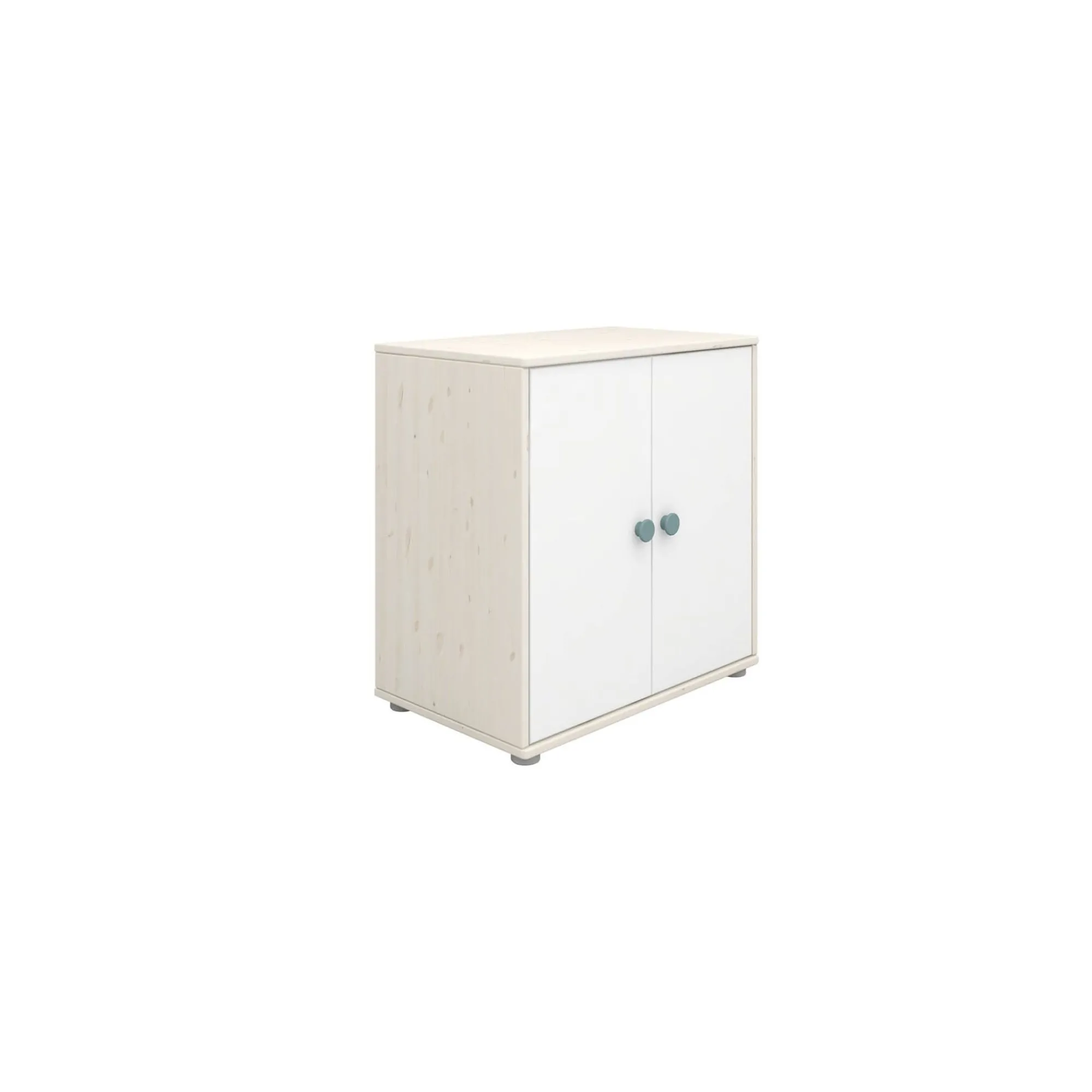 Best Sale FLEXA Skab Light Teal/White Washed Pine