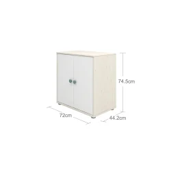 Best Sale FLEXA Skab Light Teal/White Washed Pine