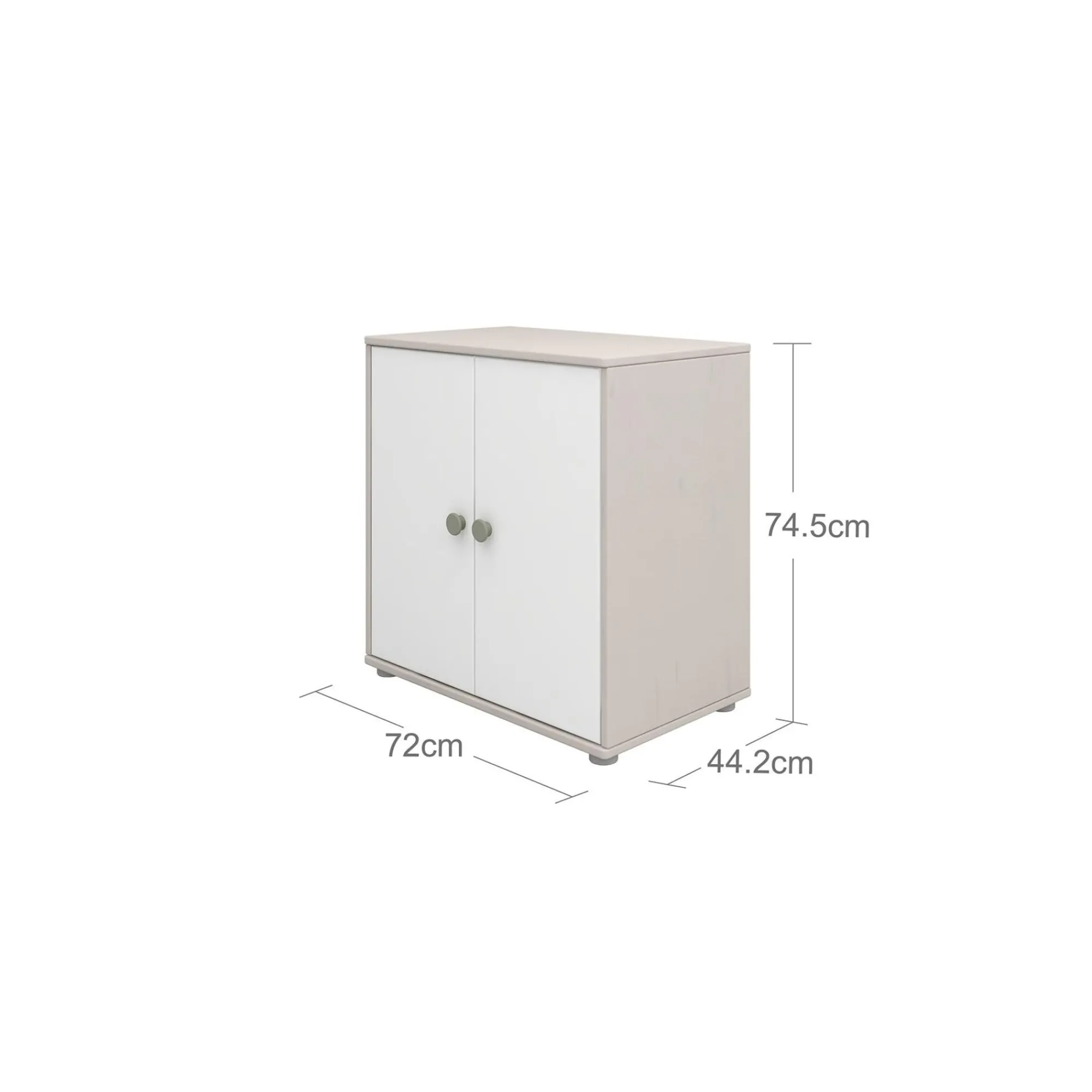 Best Sale FLEXA Skab Natural Green/Grey Washed Pine